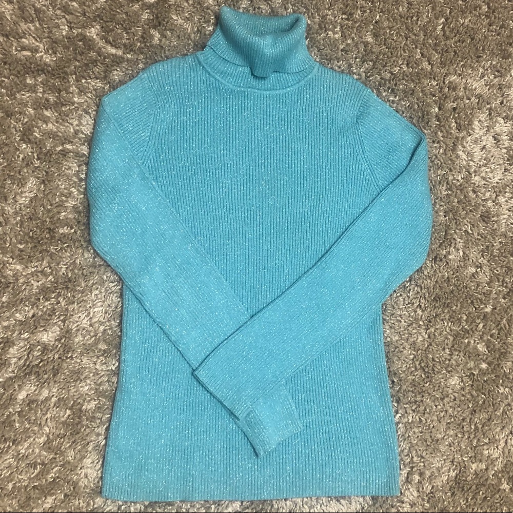 NewYork&Company Metallic Blend Turtleneck